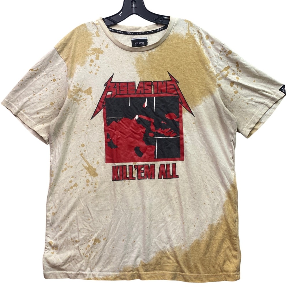 RISE AS 1NE Shirt Mens Large Tie-Dye Grunge Gothcore Skate Hip Hop Streetwear‎